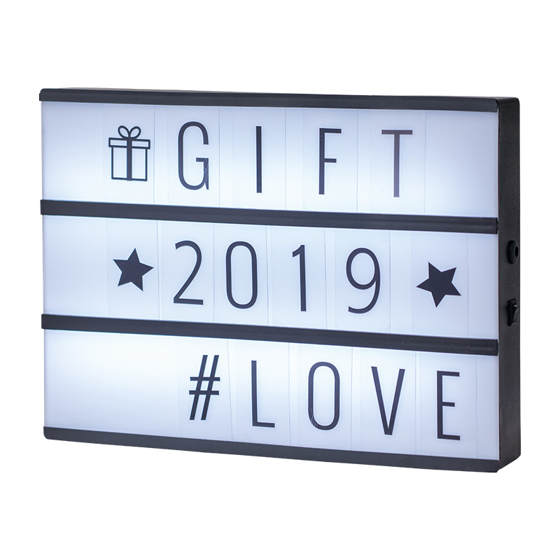 DIY 편지 램프 창조적 인 생일 레이아웃 낭만적 인 결혼식 방 장식 고백 LED 영어 사랑 집 라이트 박스