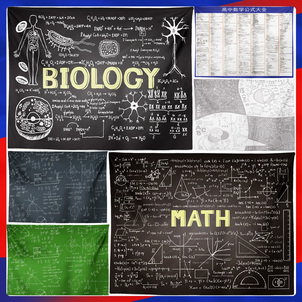 INS формула фон настенное одеяло ткань цифровая печать декоративный подвесной холст можно настроить