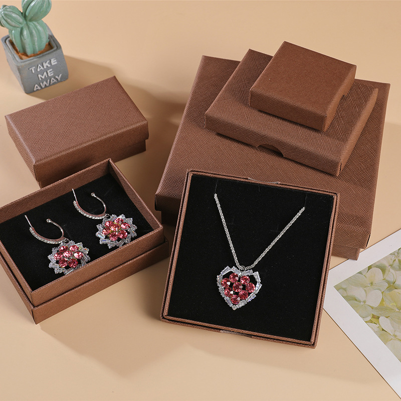 16g Weight Jewelry Boxes Classification 1 Piece Quantity Daily Occasion Solid Color Pattern Fashion Style 1 Piece Fashion Solid Color Paper Jewelry Boxes 4