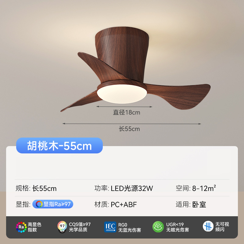 [Seleccionado cuidadosamente] Ventilador de viento antiguo, lámpara de techo de ventilador, nueva lámpara de ventilador de techo 2025, protección ocular retro, ventilador de conversión de frecuencia