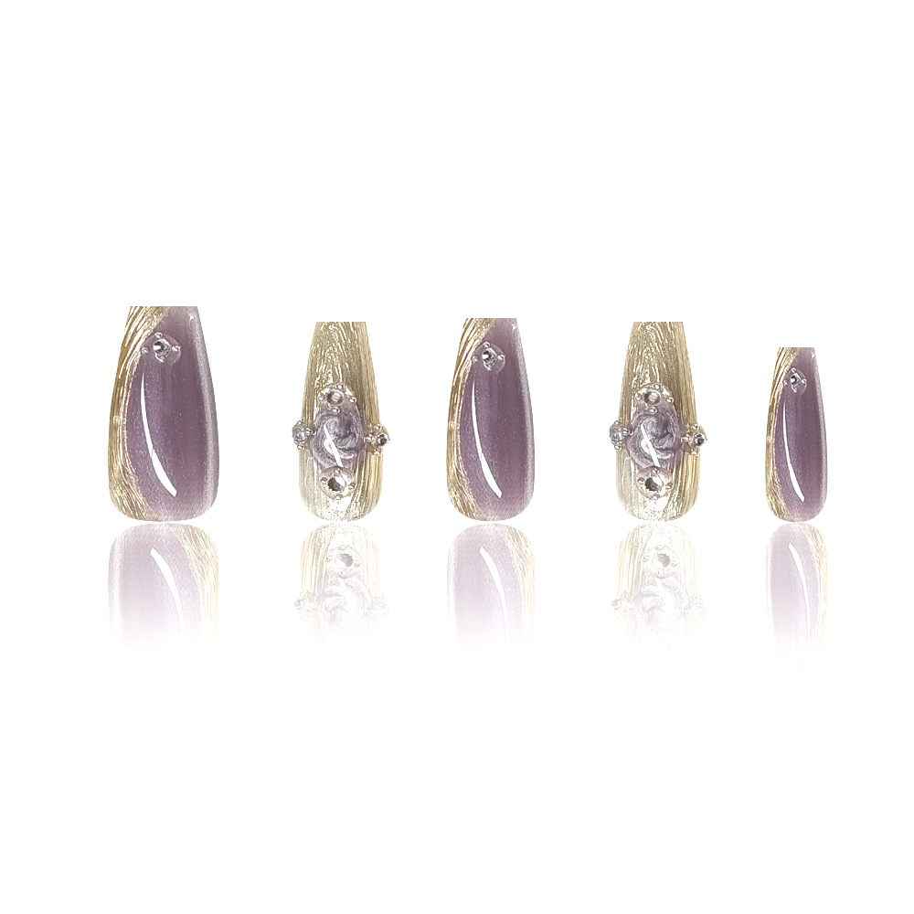 10 piezas decodificadas buchilaty manicure espejo mágico polvo de ojo de gato diamante manicure piezas de fototerapia de alta calidad para usar uñas hechas a mano