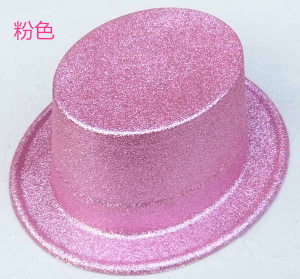 カーニバル PVC パーティー帽子蛍光ゴールドパウダーハイハットゴールドパウダーハットパーティープロム帽子フェスティバルパフォーマンスキャップ|undefined