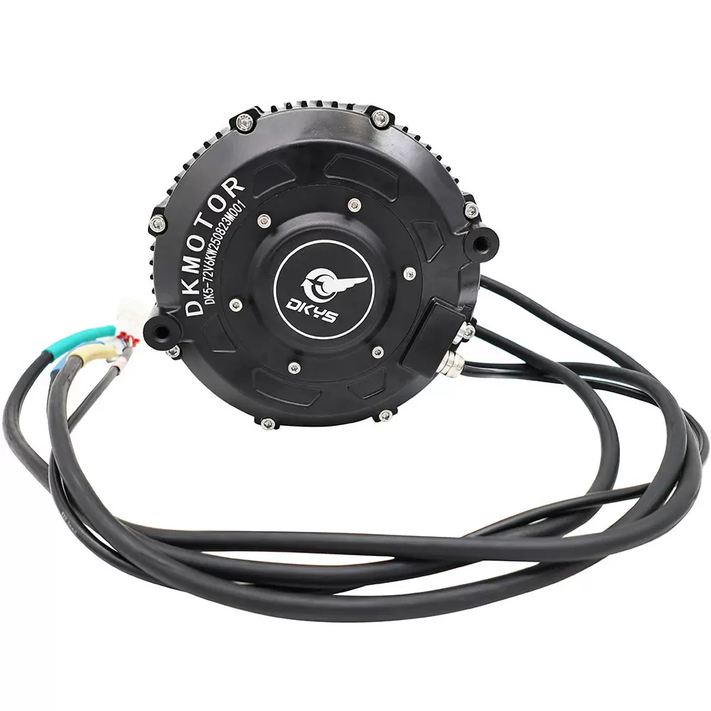 DKYS顶阔出口装DK168 40H 6000W 72v霍尔版永磁同步越野中置电机