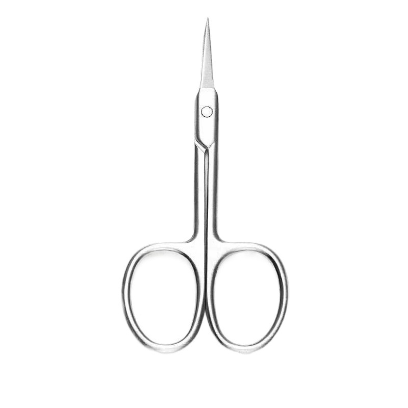 Tijeras pequeñas de acero inoxidable tijeras de pelo de nariz tijeras de cejas tijeras de belleza pegatinas de párpado doble tijeras de pestañas tijeras de barba comercio electrónico transfronterizo