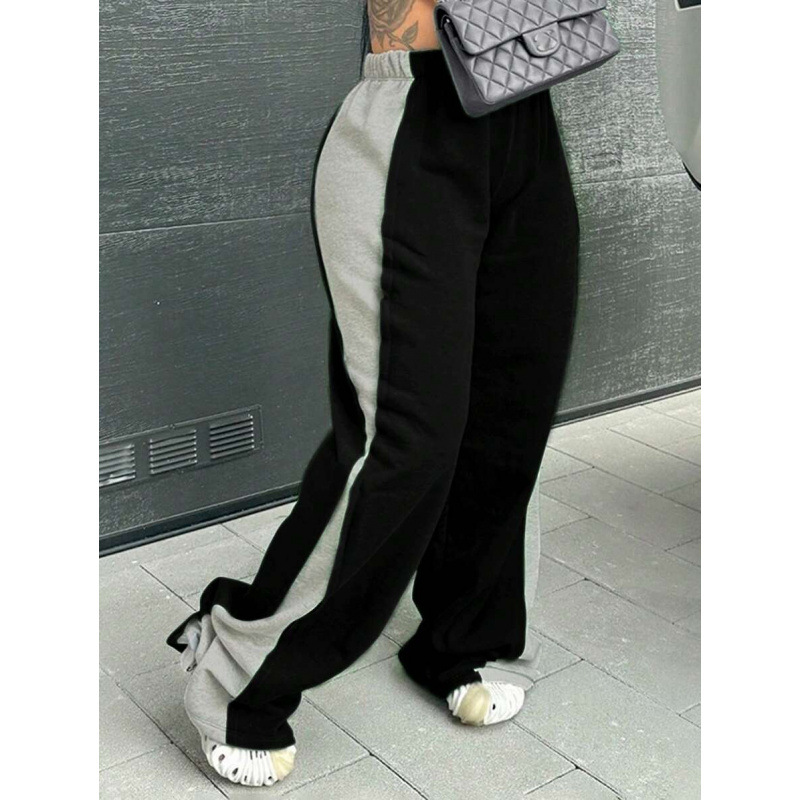 V 53811 Color Block Wide Leg Pants Pantalones de piernas anchas de color para mujeres image 13
