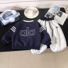 儿童秋季卫衣套装男女童童洋气时尚爆款休闲卡通宽松韩版中小童