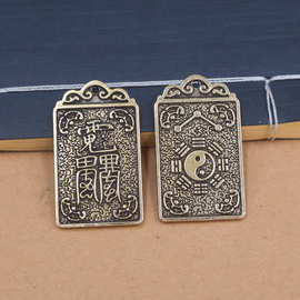 2025年蛇年黄铜太岁牌生肖属蛇猪虎猴挂件平安符吉祥物本命佩戴