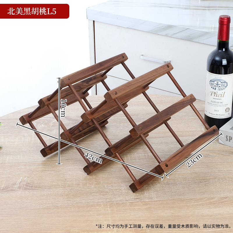 Artesanías de Estilo Chino para Botelleros, Botellero, Adornos de Botellero de Nogal Negro Norteamericano, Venta al por Mayor de Alta Gama