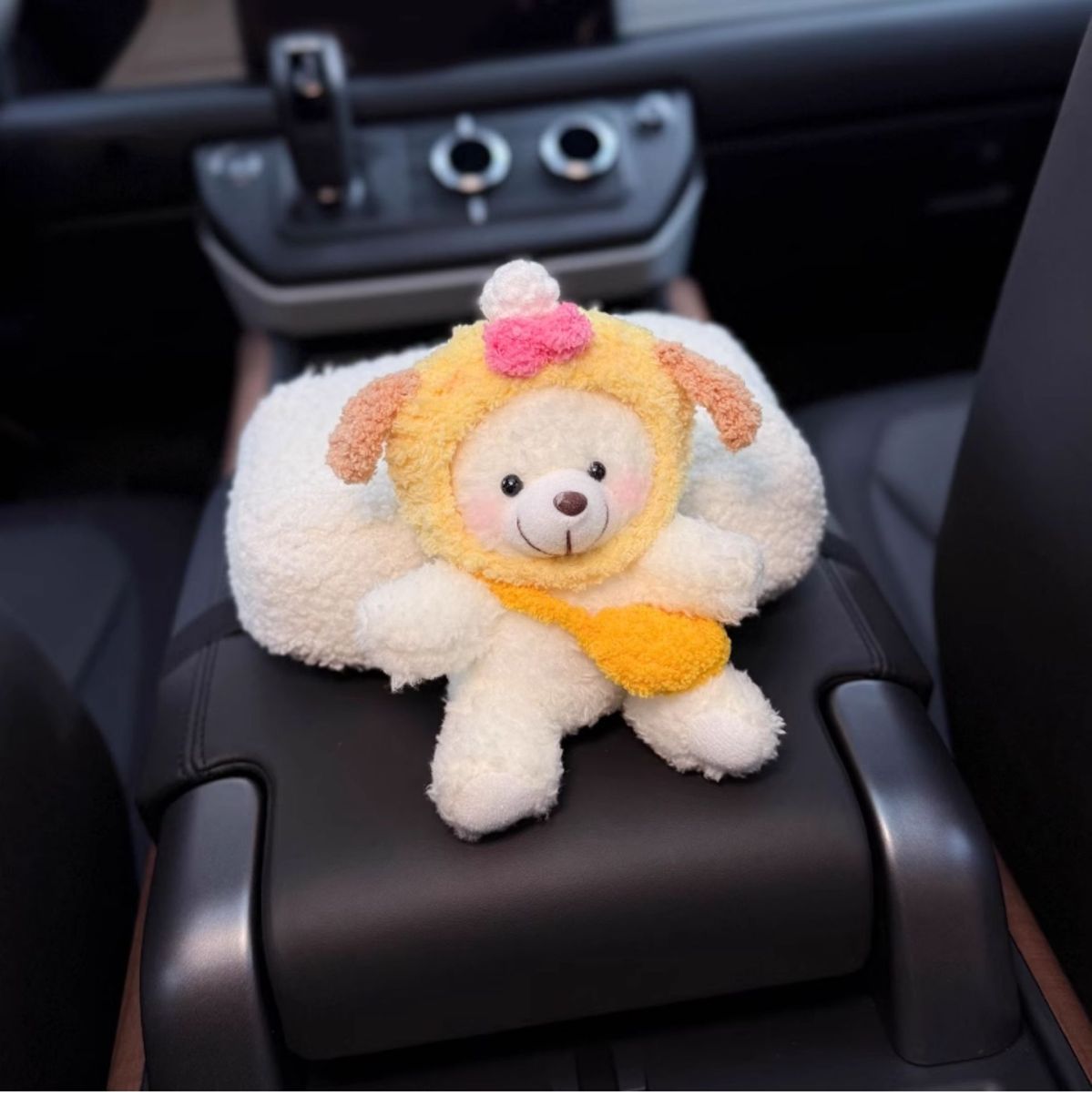 Cute Doll Car Interior Armrest Box Tissue Box Storage Creative High-End High-Value Aesthetic for Women