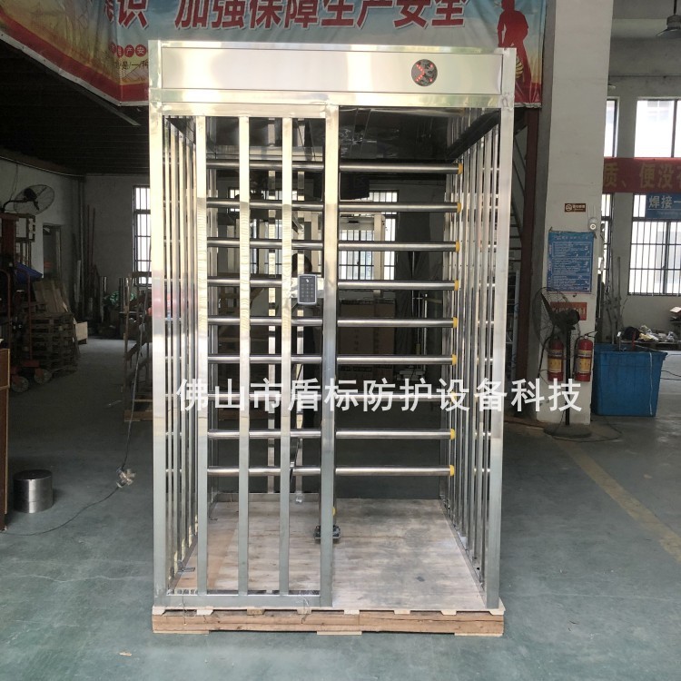 看守所刷卡人脸识别单向旋转门 小区防尾随旋转闸门门禁通道门