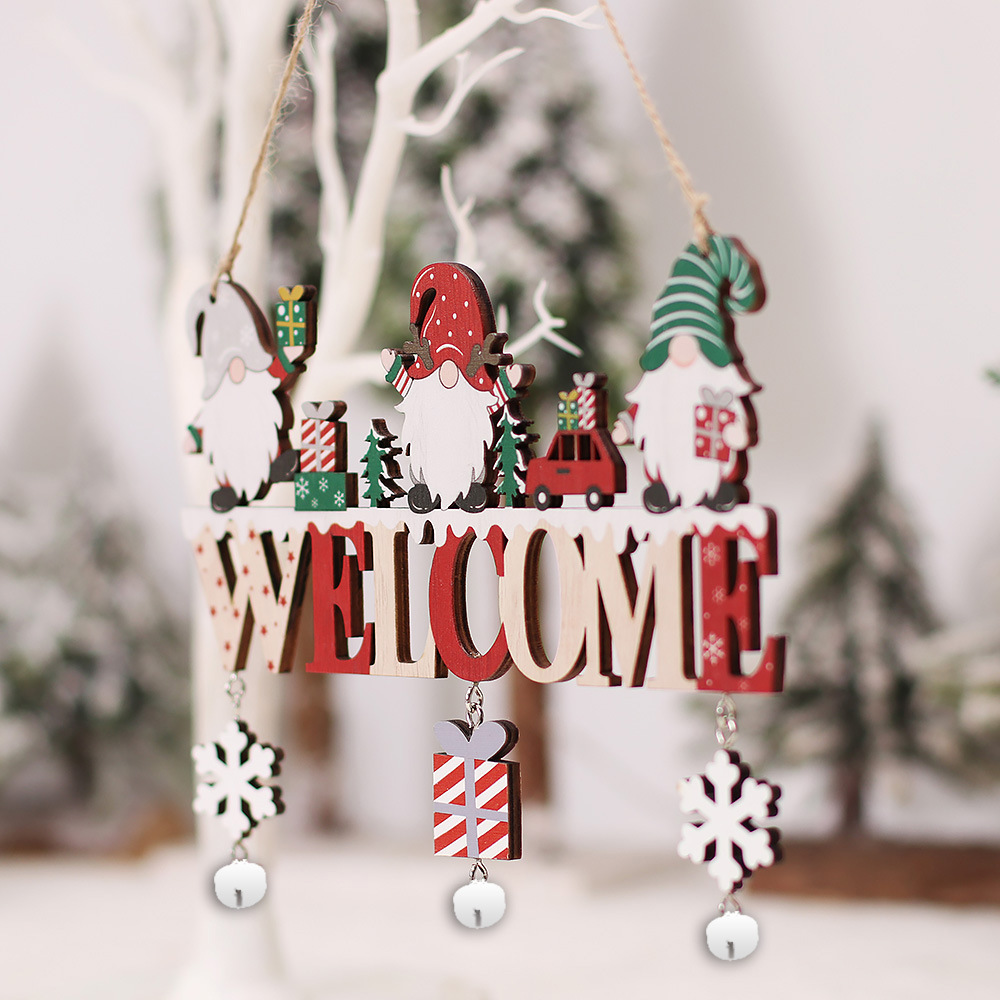 Christmas Fashion Letter Snowman Wood Party Hanging Ornaments 1 Piece display picture 4