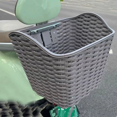 Electric car tail box Motorcycle Rear Trunk Hanging Basket - gray-large-basket-rear-configuration-without-lid