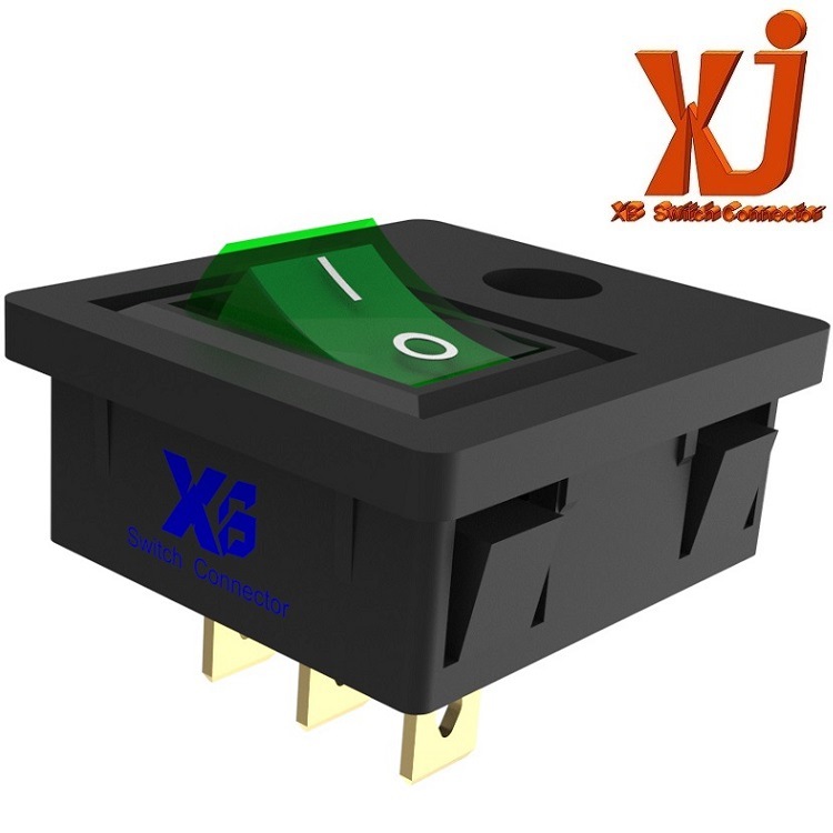 大电流船型开关+DC插座5520  供应翘板开关+DC插口5.5*2.1