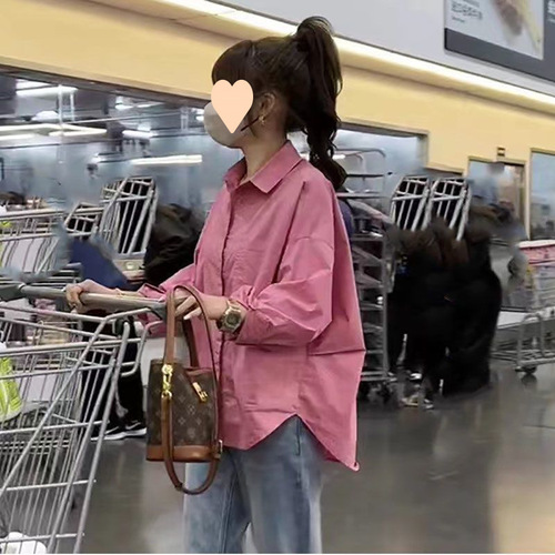 Women's Casual Fashion Trendy Shirts 2025 Spring and Autumn Top Loose Design Sensory Minority Shirt