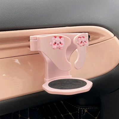 Car cup holder/beverage holder — Decoration - kirby-water-cup-holder-pink