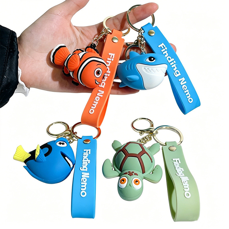 Creative Cartoon Finding Nemo Keychain, Cute Marine Animal World, Ugly Fish, Shark Keychain, Small Gift Creative Cartoon Finding Nemo Keychain, Cute Marine Animal World, Ugly Fish, Shark Keychain, Small Gift