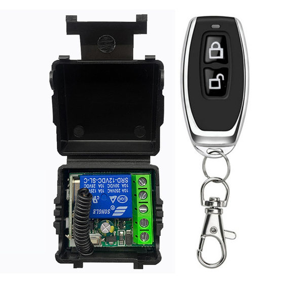 DC12V single wireless switch multi-function access control remote control switch LED lamp electric control door controller