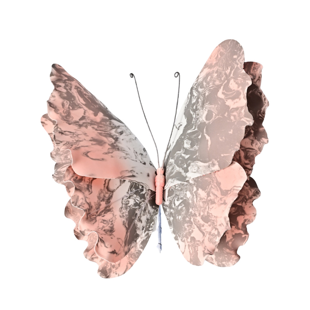 Patrón de color de boda Mariposa Decoración de la sala de bodas PE tridimensional Adornos de guía de carretera de seda Boda de la mañana Artículos de decoración Daquan