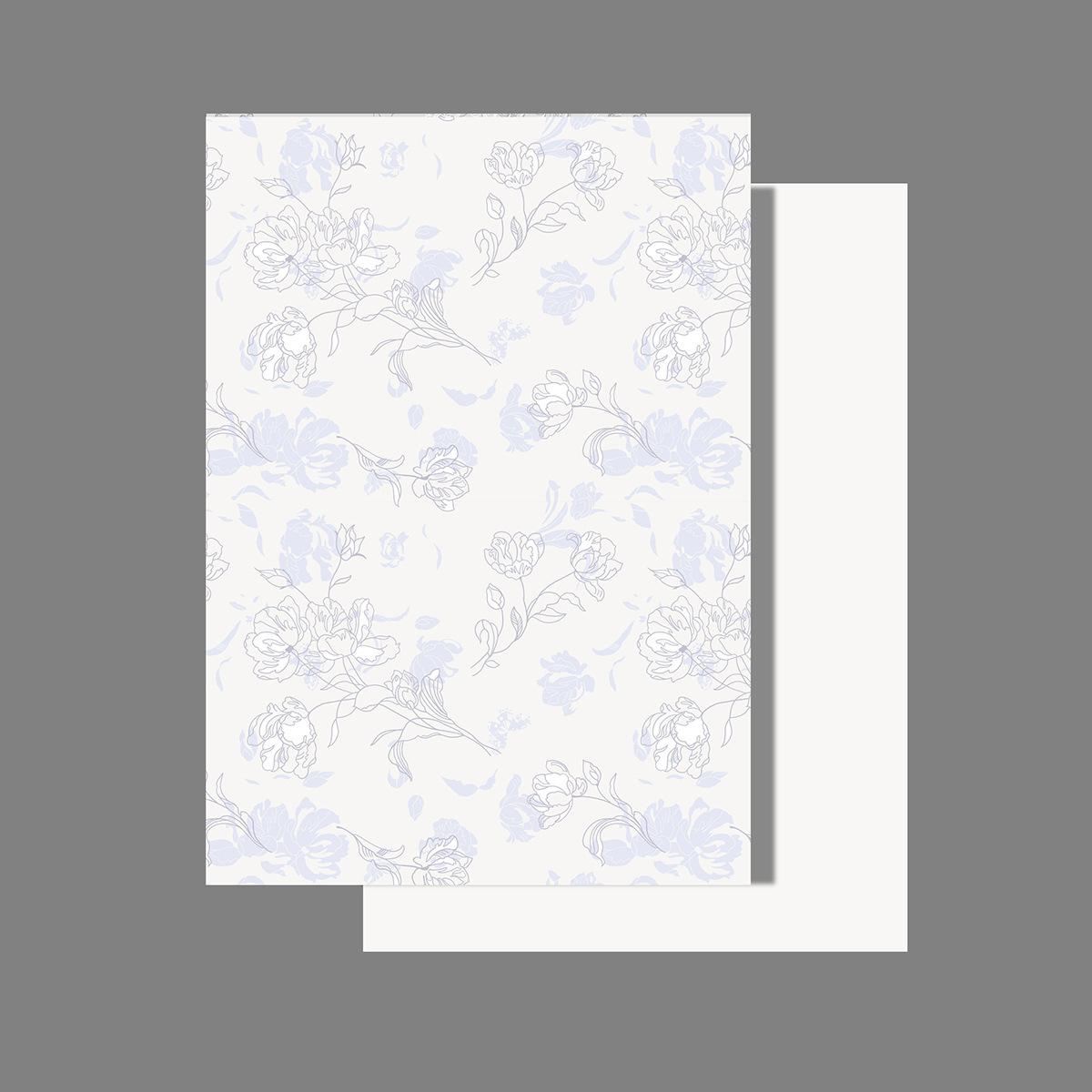 Los siete colores cordier que florecen en el año engrosado papel de embalaje floral impresión de embalaje floral papel de moda DIY ramo material floral