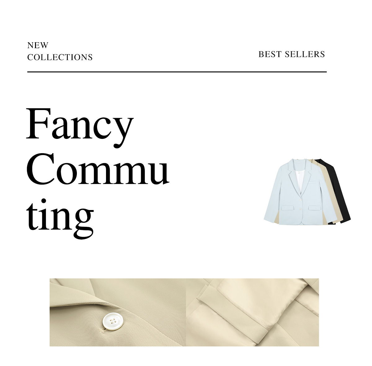 Blazer da donna taglio comodo per primavera e ufficio_voghion.com