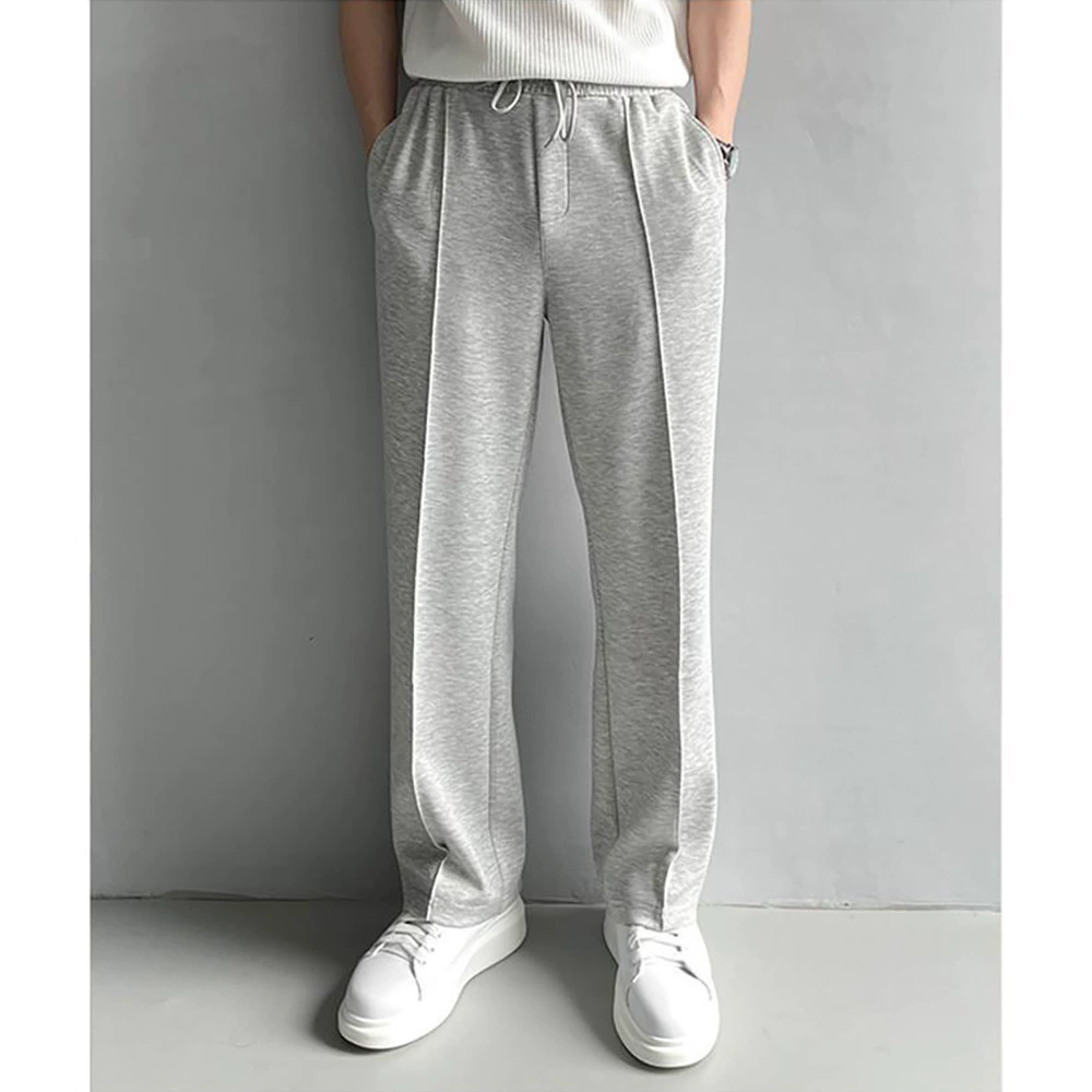 Корейские нишевые простенькие повседневные брюки летом 2024 новый свободный шнуровка широкие ножки