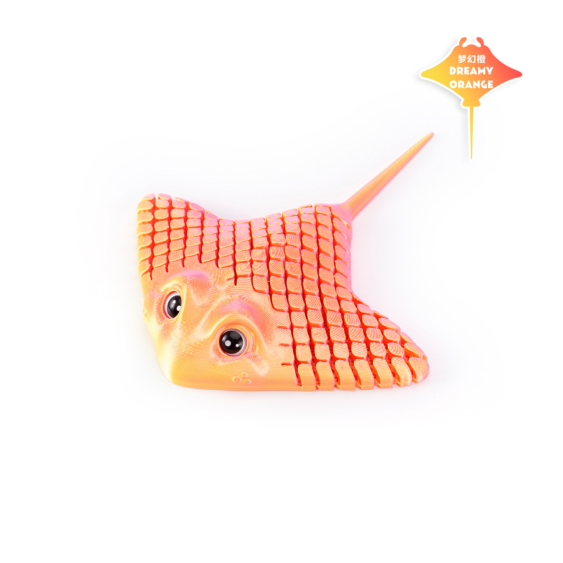 Ventas transfronterizas de impresión 3D peces diablo rayas ornamentos acuario paisajismo ornamentos creativos juguetes de impresión 3D para niños