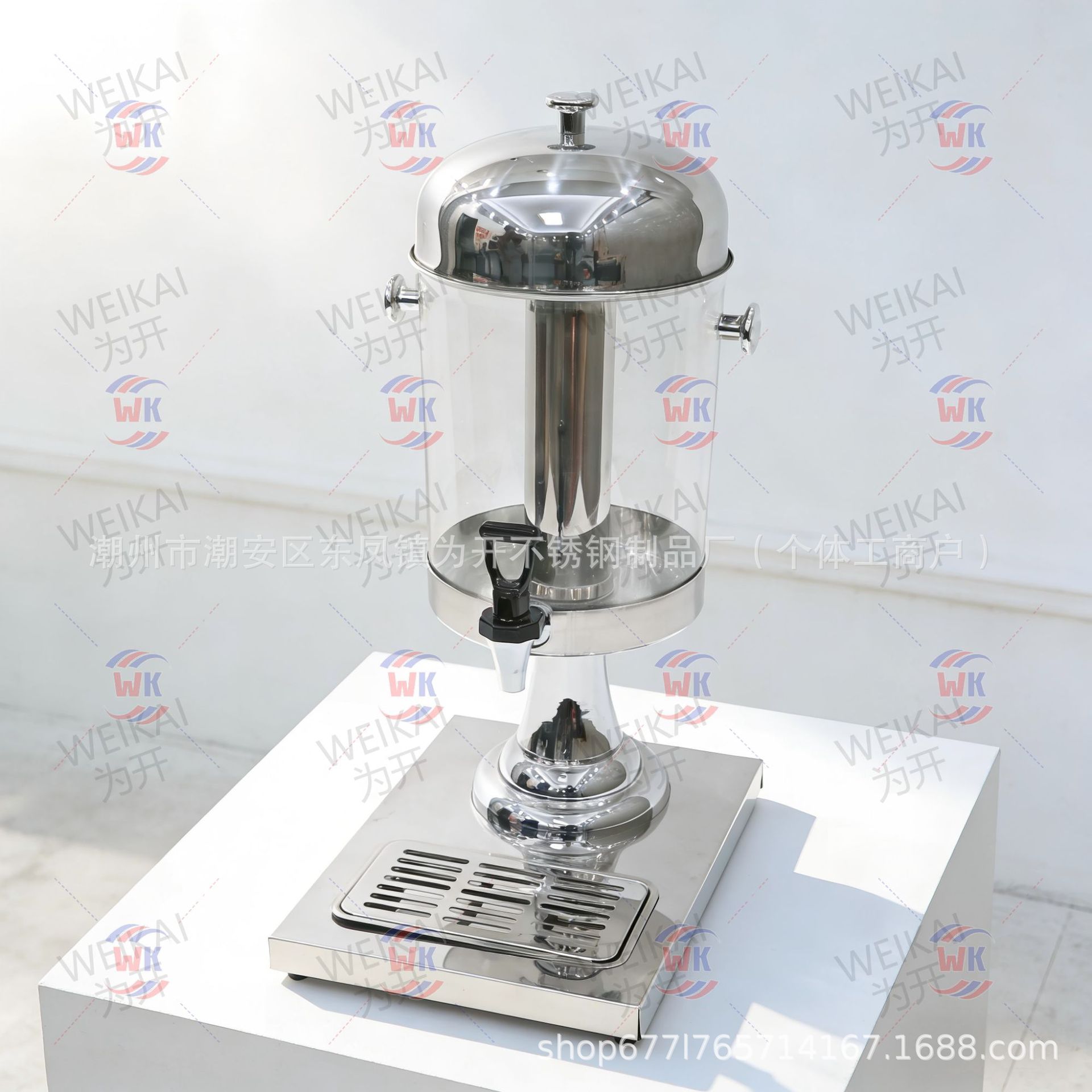 Hotel de acero inoxidable Dingxi comida helada de tres extremos, doble y comercial 8l máquina de bebida de barril de jugo de autoservicio máquina de bebida fría