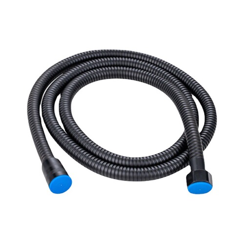 Wholesale black lacquered shower showerhead soft tube encrypted shower tube stainless steel metal soft tube hot water shower tube