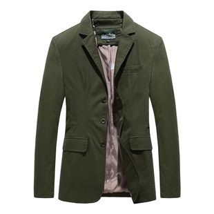 Cross-border New Style Suit for Spring and Autumn Men's Pure Cotton Casual Suit Large Size Small Suit Jacket Loose Jacket for Men