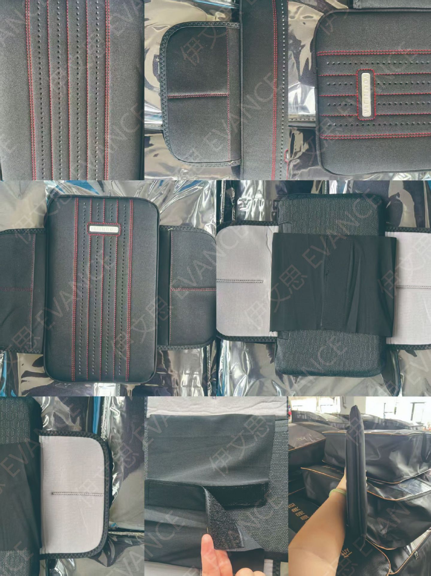 Cross-Border Car Armrest Box Pad Memory Foam Leather Armrest Box Booster Pad Plus Storage Bag Car Universal Protective Cover