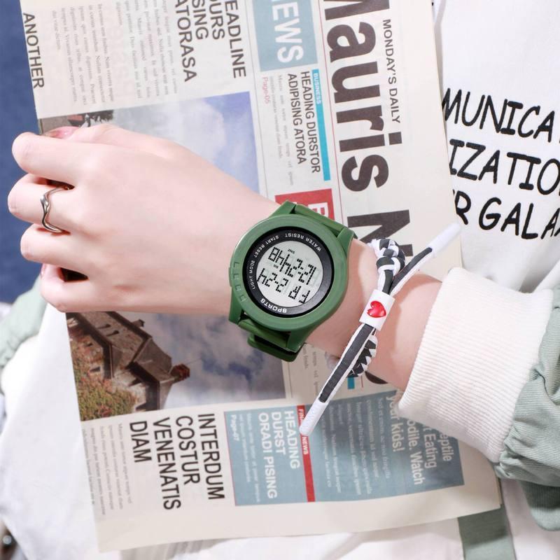Fabricante al por mayor unicornio gran dial luz fría Mesa Electrónica estudiante ins pareja versión coreana deportes impermeable reloj Masculino