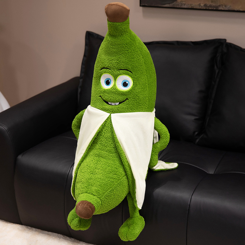 Cross-Border Banana Doll Plush Toy Reject Anxiety Fruit Doll Sleeping Long Pillow Grabbing Doll Machine Wholesale