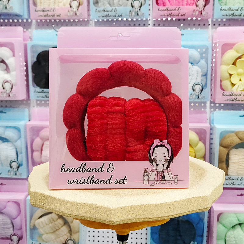 Nueva esponja de lavado de cara de Amazon, diadema de nubes, maquillaje de belleza, diadema de todo fósforo, diadema, horquilla, juego de caja de regalo