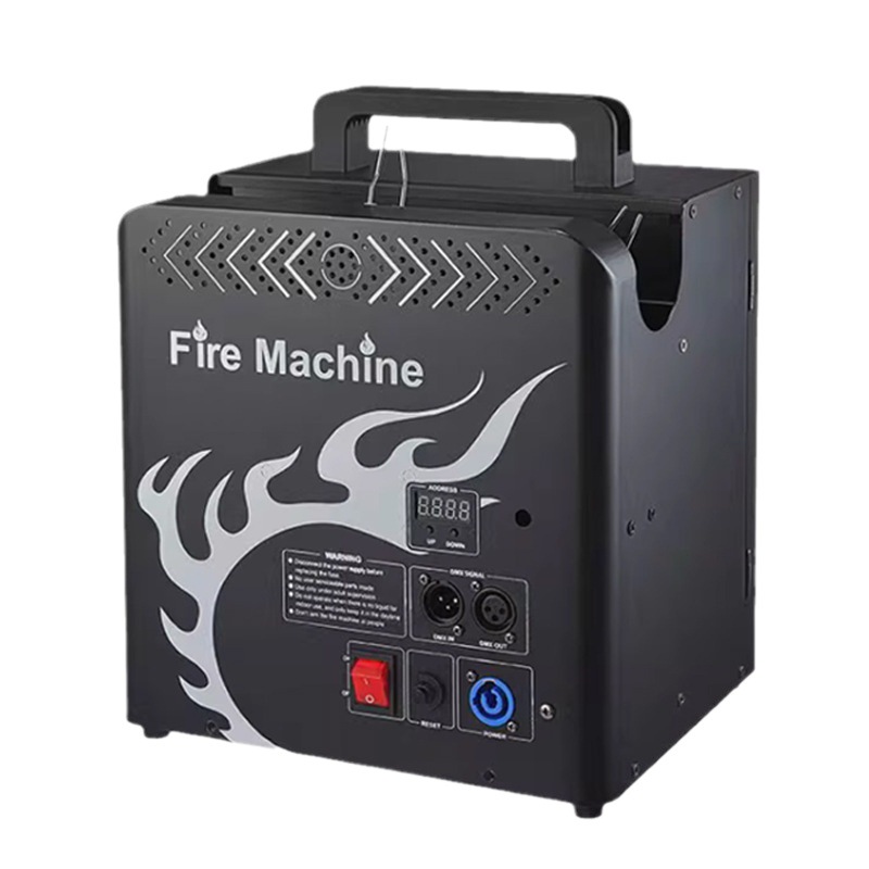 Máquina de chorro de etapa DMX512 control remoto máquina de columna de fuego atmósfera accesorios sola cabeza tres cabeza máquina de llama máquina de efecto de fuego