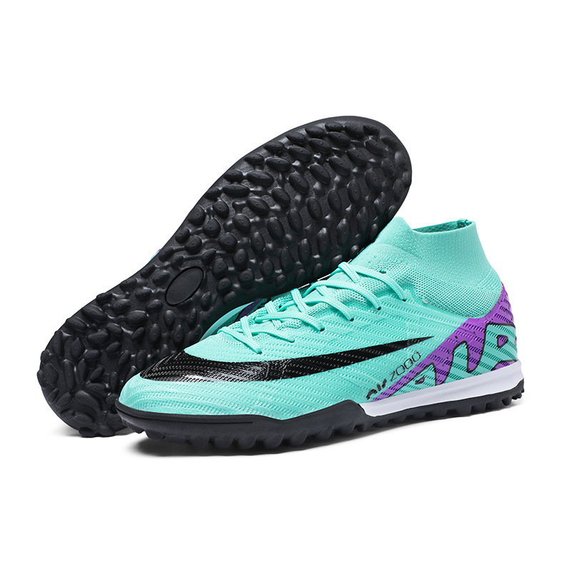 Zapatos de Fútbol para Entrenamiento de PVC y Caucho Antideslizantes para Césped Natural y Artificial
