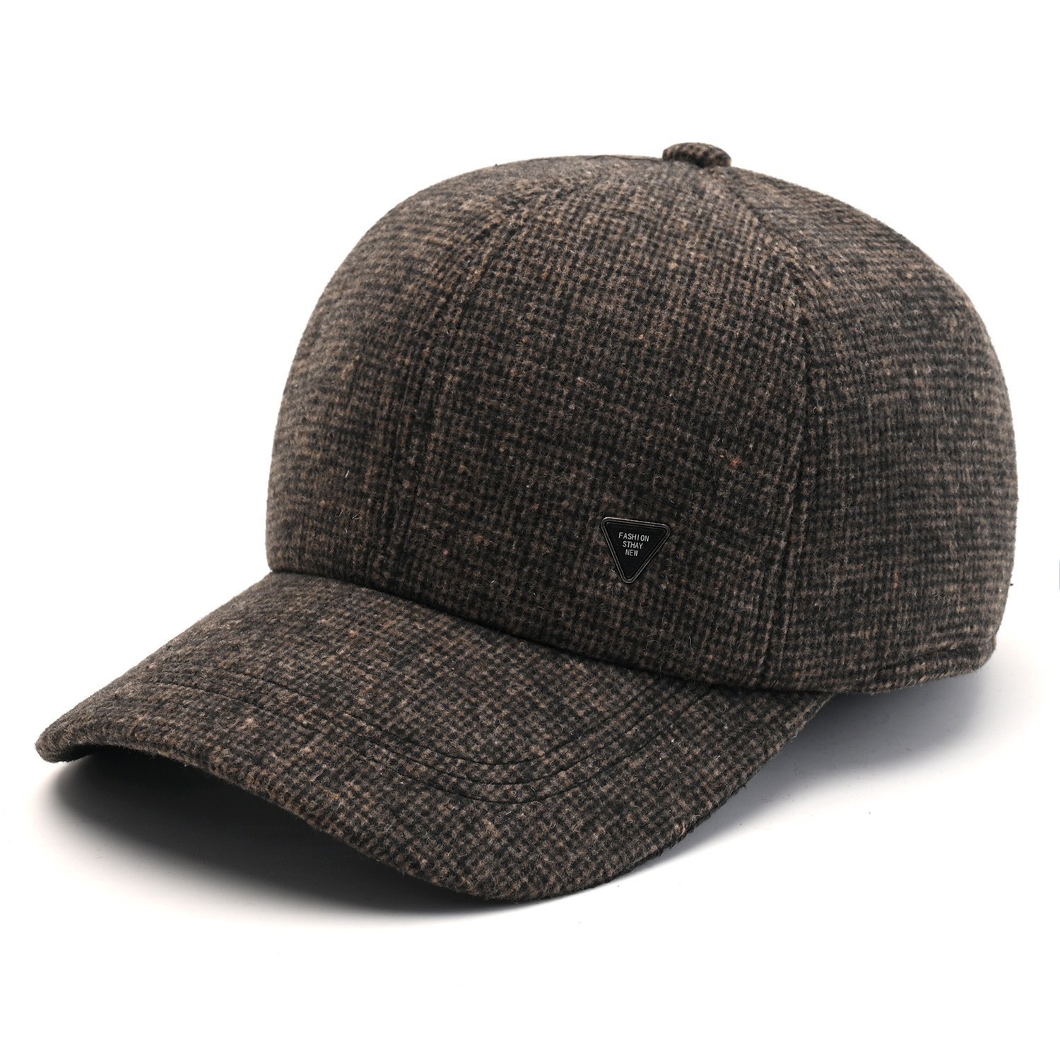 Triangular cap—brown