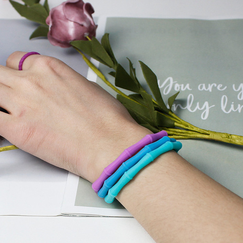 New Small Silicone Bracelet, Children Bamboo Joint Bracelet, Children Accessories Adult Bracelet Wrist Strap Wholesale