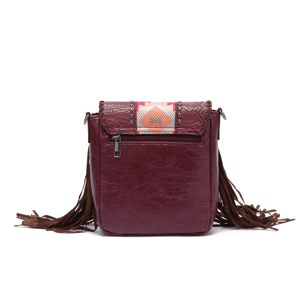 Borse a tracolla per donna Borsa a tracolla in pelle bohémien stampata vintage europea e americana in cotone e lino Borsa da donna alla moda personalizzata_voghion.com