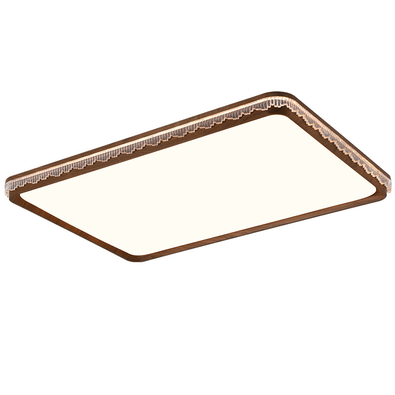 Gujia retro sala de estar lámpara principal de techo de color nuez lujoso estilo medieval lujoso lujoso dormitorio comedor lujoso 357L