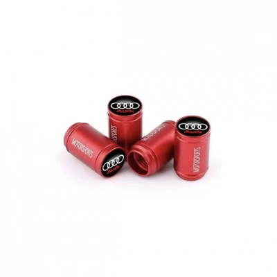 Suitable for Audi tire valve - oral-original-label-red-set-of-4