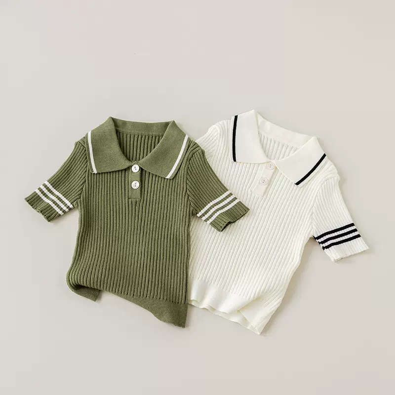 男童polo衫百搭纯色马甲儿童上衣 2025夏清爽童装a类马甲儿童衣服