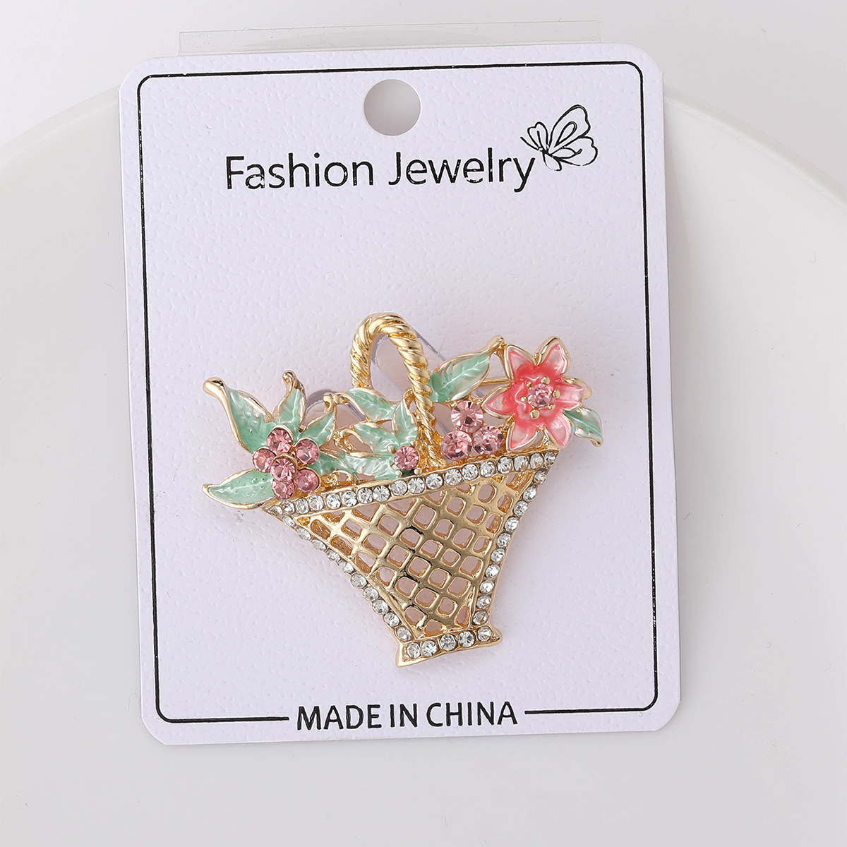 13g Weight Casual Elegant Pin Flower Alloy Zircon Women's Brooches