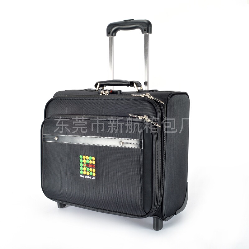 Foreign Trade Trolley Case 16inch Business Suitcase Waterproof Airport Travel Boarding Business Simple Suitcase Bag Factory