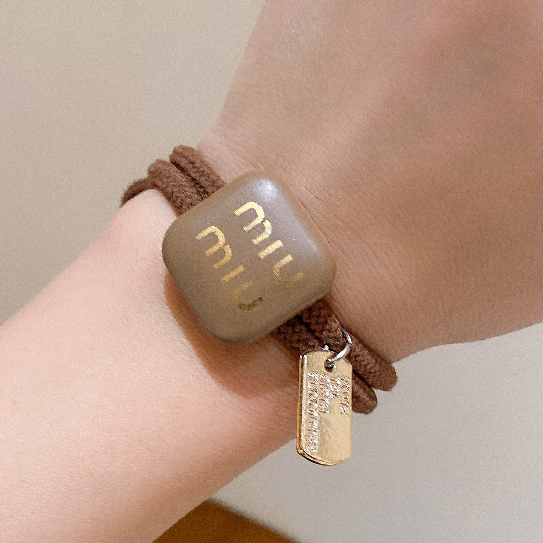 2023 nueva letra cuerda de pelo corbata bola cabeza banda de pelo banda de goma de alta calidad de las mujeres gruesas de alta elástica accesorios para el cabello