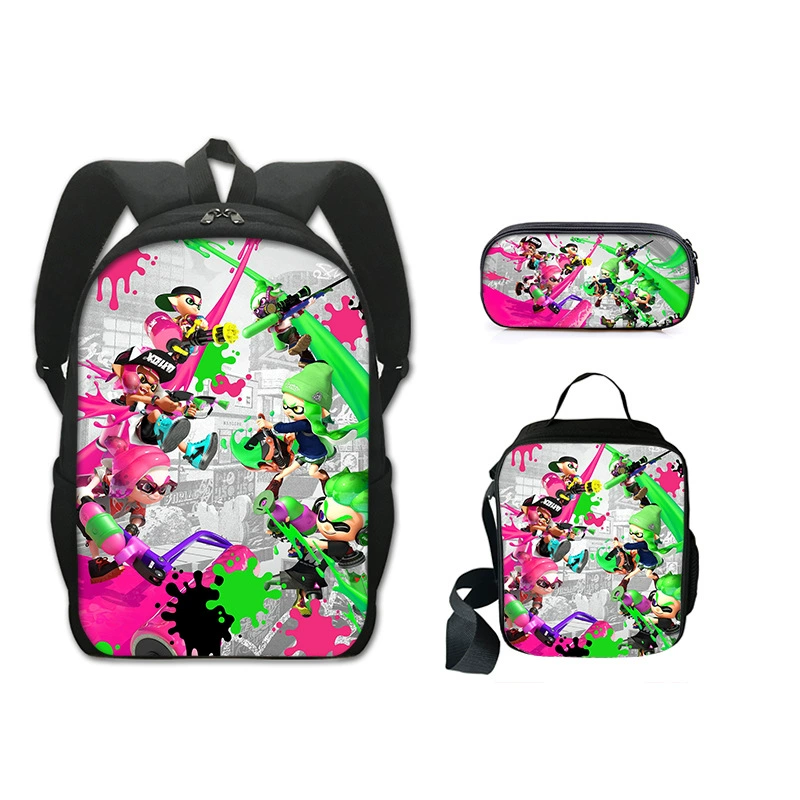Backpack, pencil case, set, new collection, polyester, 3 piece set