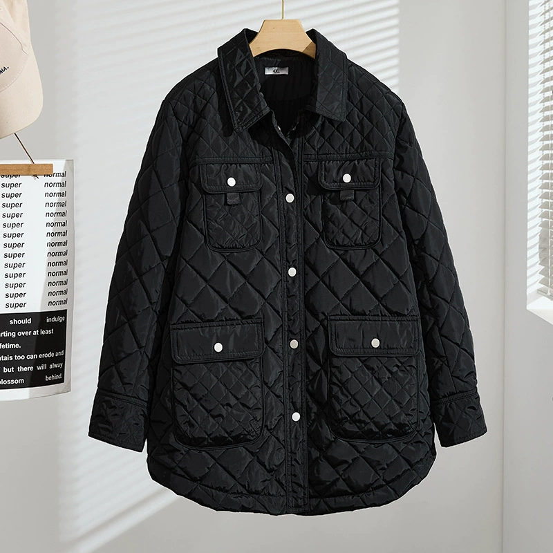 Осенний и зимний толстый MM большой размер тонкая и легкая хлопчатобумажная одежда