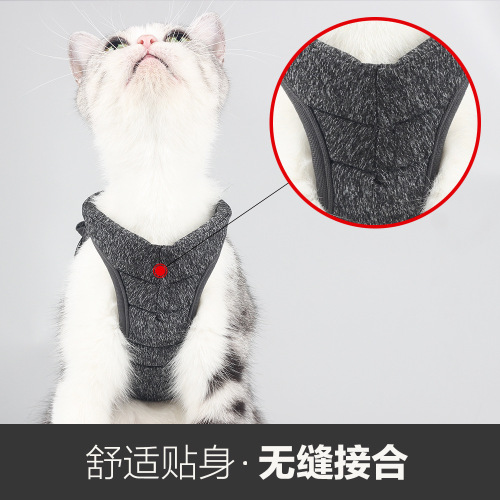 Amazon cat rope cat harness cat traction rope breathable chest back slip cat rope cat harness traction rope