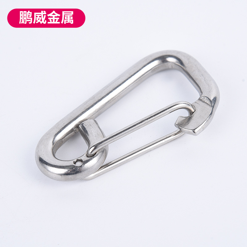 304 stainless steel spring buckle, safety spring buckle, mountain buckle, standard spring buckle, go