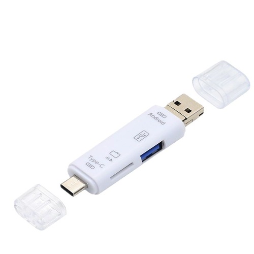 Type-c card reader TF Android USB to OTG2.0 mobile phone adapter multi-function card reader five-in-one
