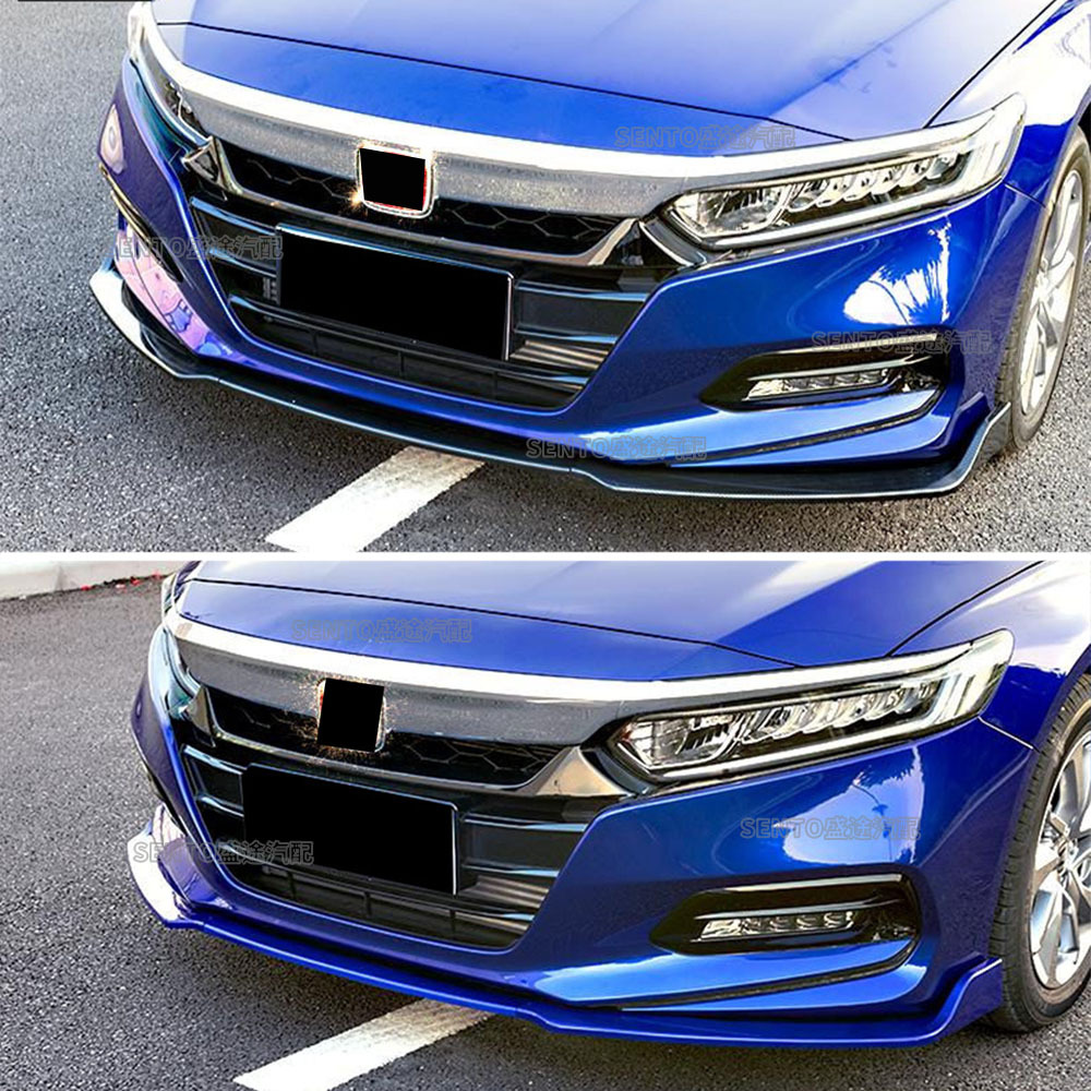 Suitable for 2018-2020 Honda Accord blade model modified front shovel front bar front lip lower lip anti-collision decoration